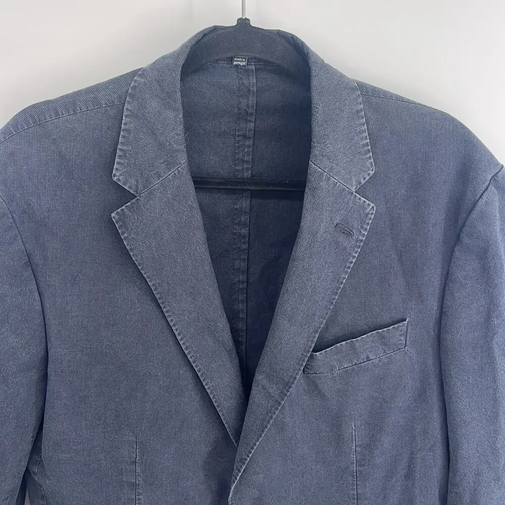SuitSupply 100% pure cotton unlined two button double vent sport coat blazer